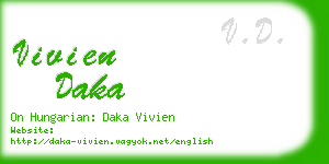 vivien daka business card